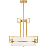 Quatrain 4-Light Pendant in True Gold