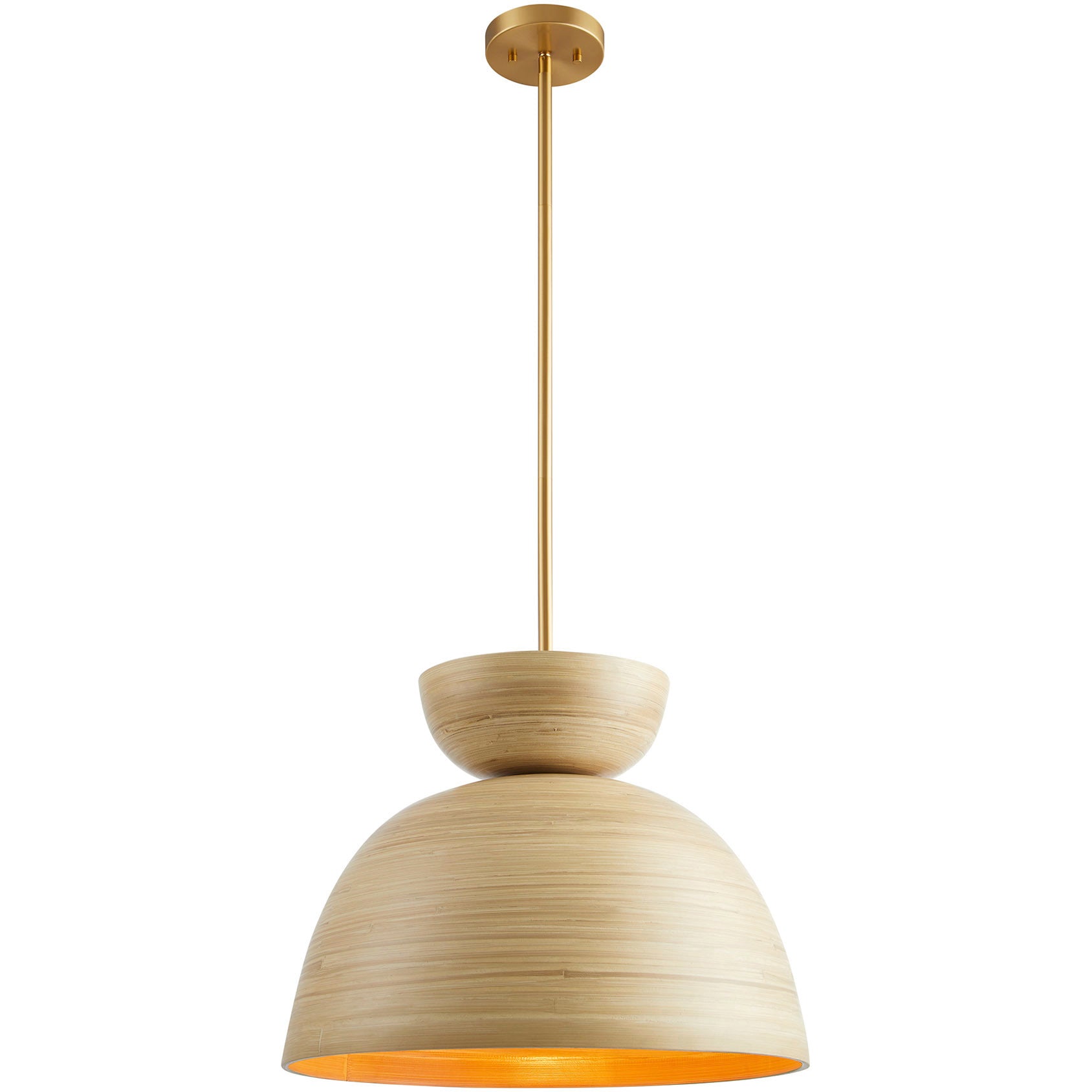 Agave Pendant - Natural Bamboo