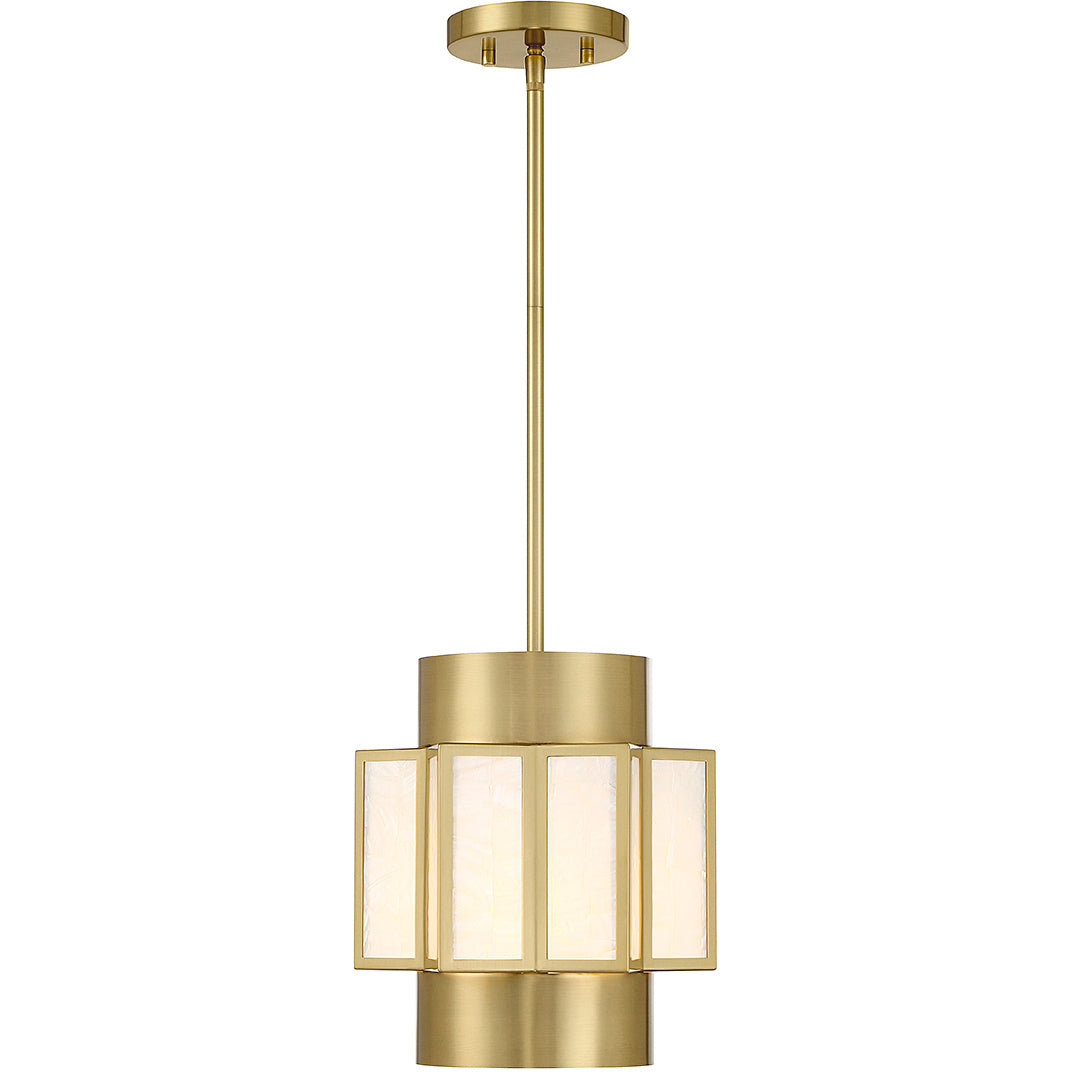 Gideon 3-Light Pendant in Warm Brass