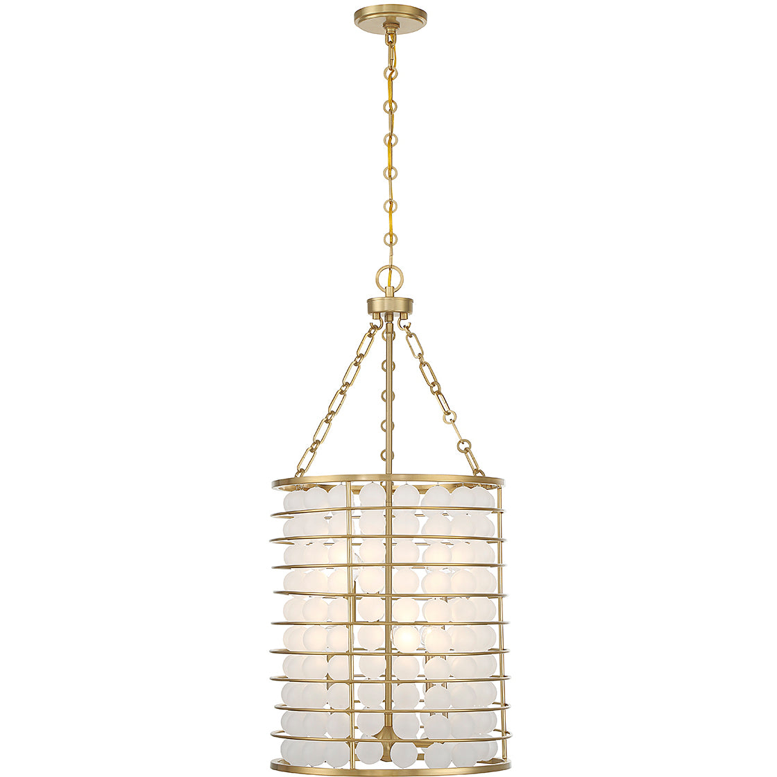 Byron 6-Light Pendant in Warm Brass