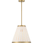 Aster 1-Light Pendant in Warm Brass
