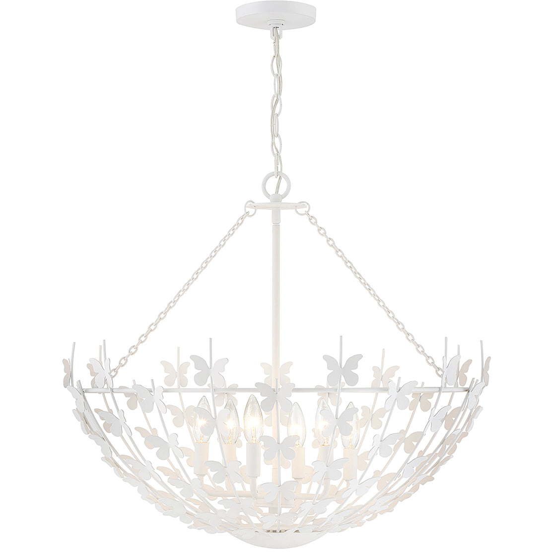 Birch 6-Light Pendant in Burnished Brass