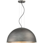 Sommerton 3-Light Pendant in Rubbed Bronze with Gold Leaf