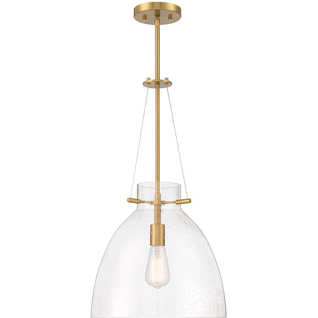 Foster 1-Light Pendant in Matte Black
