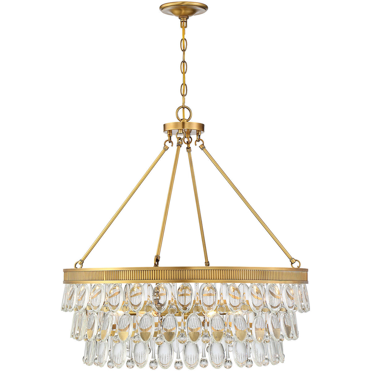 Windham 6-Light Pendant in Warm Brass