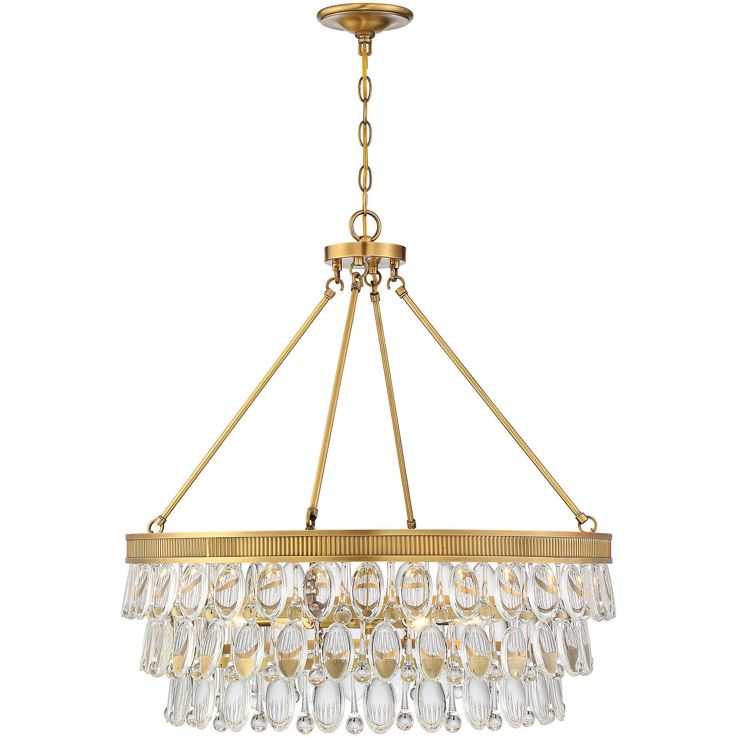 Windham 6-Light Pendant in Warm Brass