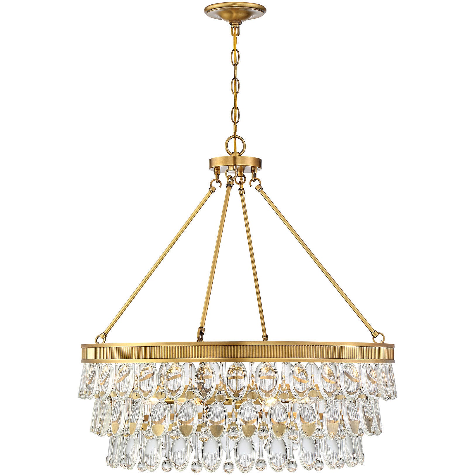 Windham 6-Light Pendant in Warm Brass