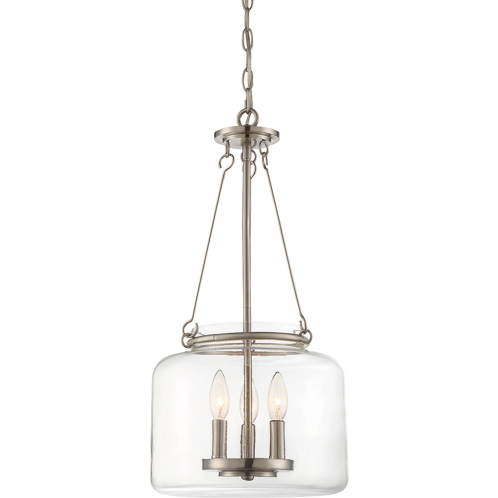 Akron 3-Light Pendant - Satin Nickel
