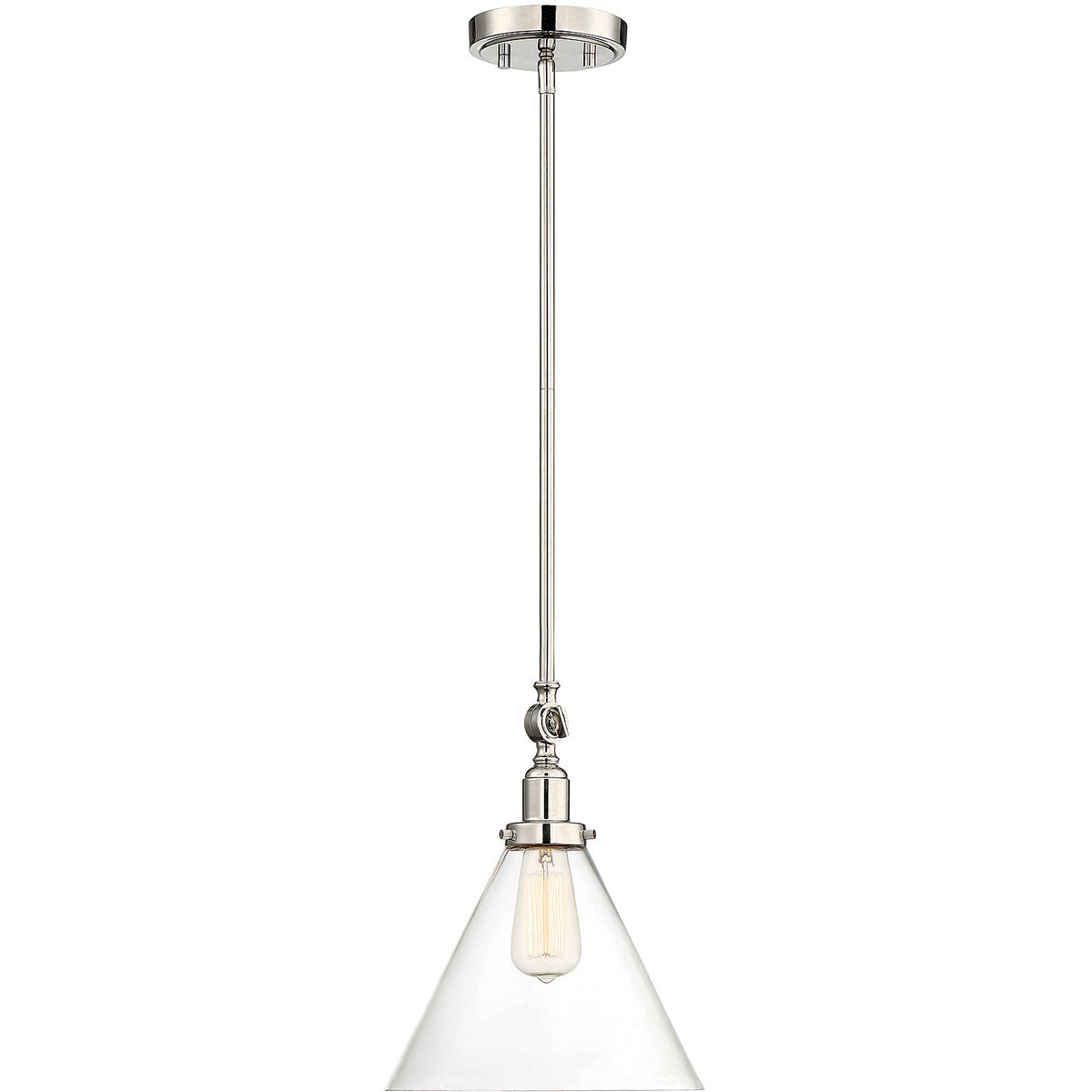 Drake 1-Light Pendant in Matte Black