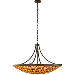 Ventura 8-Light Pendant in Matte Black and Gold