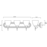 Herndon Bathroom Vanity Light - 8-1007-3-SN