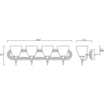 Herndon Bathroom Vanity Light - 8-1007-4-SN