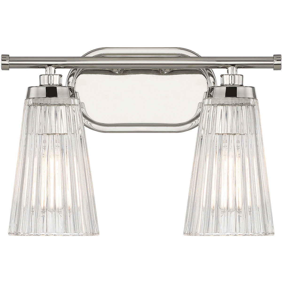 Chantilly 2-Light Bathroom Vanity Light in Matte Black