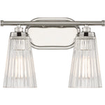 Chantilly 2-Light Bathroom Vanity Light in Matte Black