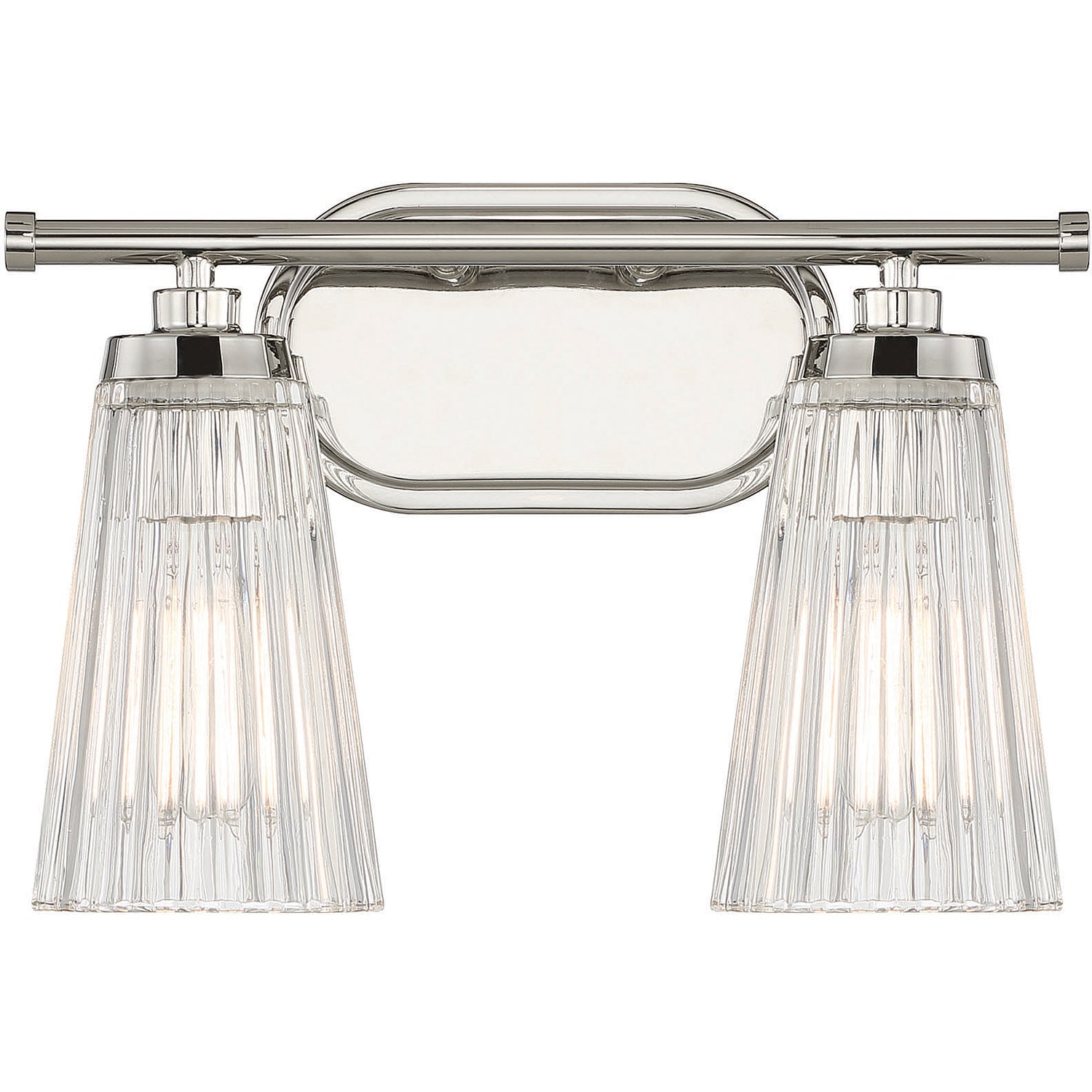 Chantilly 2-Light Bathroom Vanity Light in Matte Black