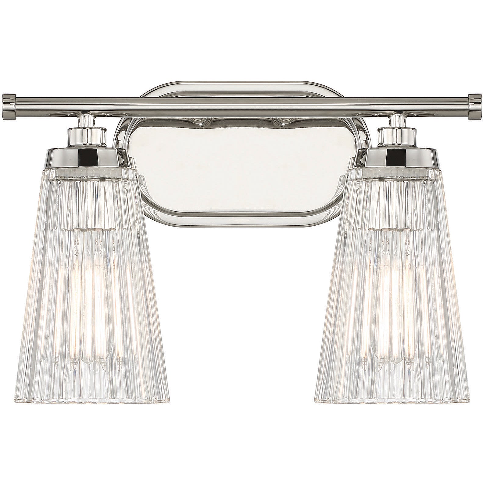 Chantilly 2-Light Bathroom Vanity Light in Matte Black