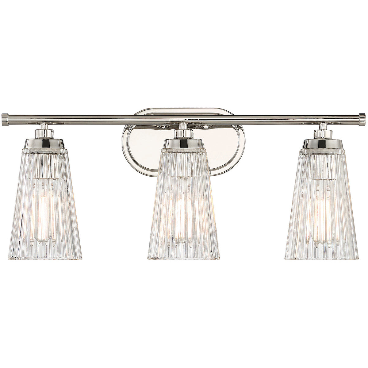 Chantilly 3-Light Bathroom Vanity Light in Matte Black