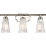 Chantilly 3-Light Bathroom Vanity Light in Matte Black