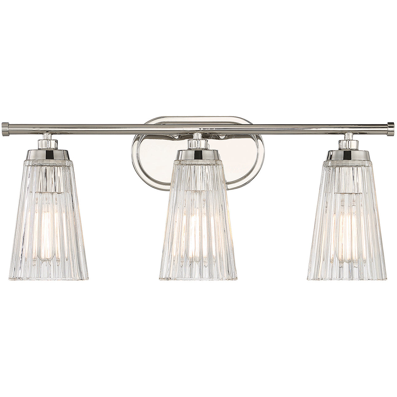 Chantilly 3-Light Bathroom Vanity Light in Matte Black