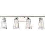 Chantilly 4-Light Bathroom Vanity Light in Matte Black