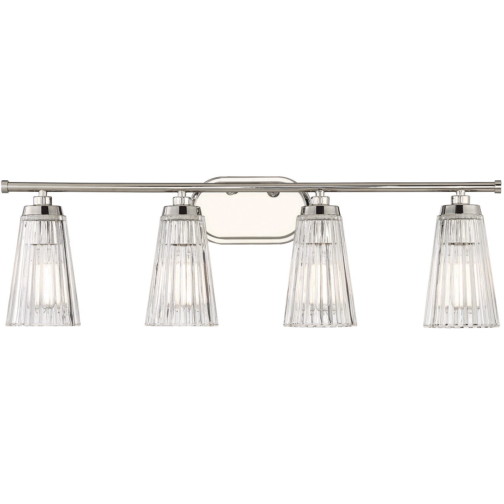 Chantilly 4-Light Bathroom Vanity Light in Matte Black
