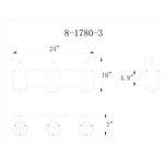 Lansing 3-Light - Lansing Bathroom Vanity Light by Savoy House