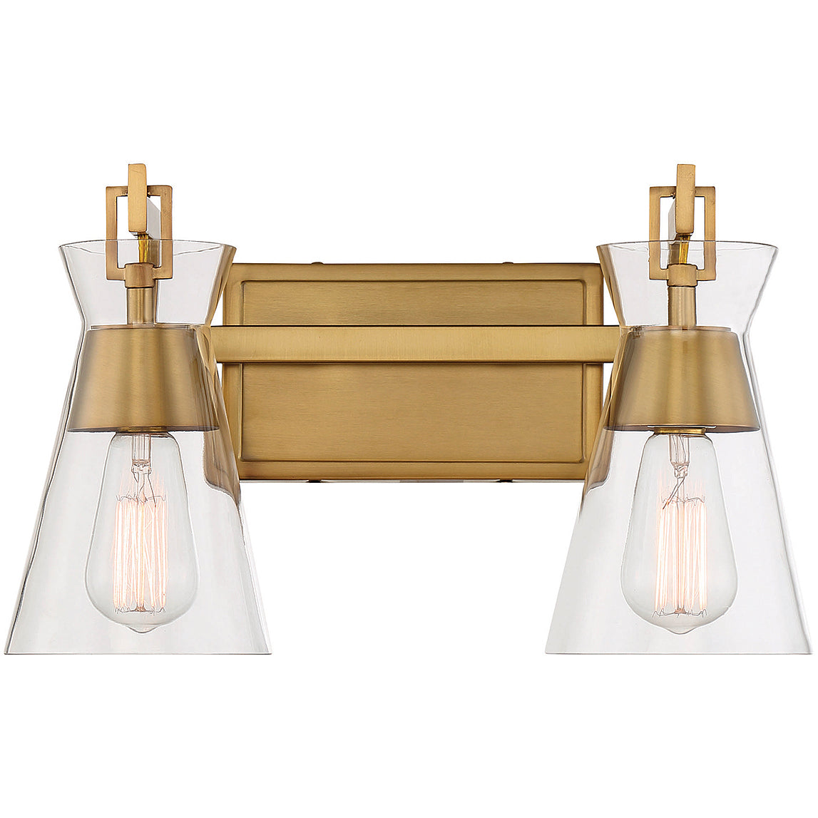 Lakewood 2-Light Bathroom Vanity Light in Matte Black