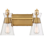 Lakewood 2-Light Bathroom Vanity Light in Matte Black