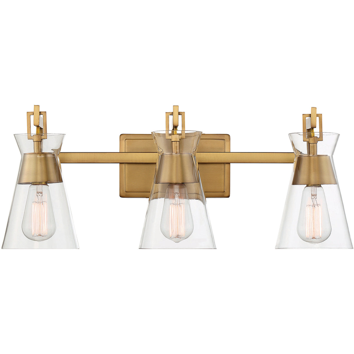 Lakewood 3-Light Bathroom Vanity Light in Matte Black