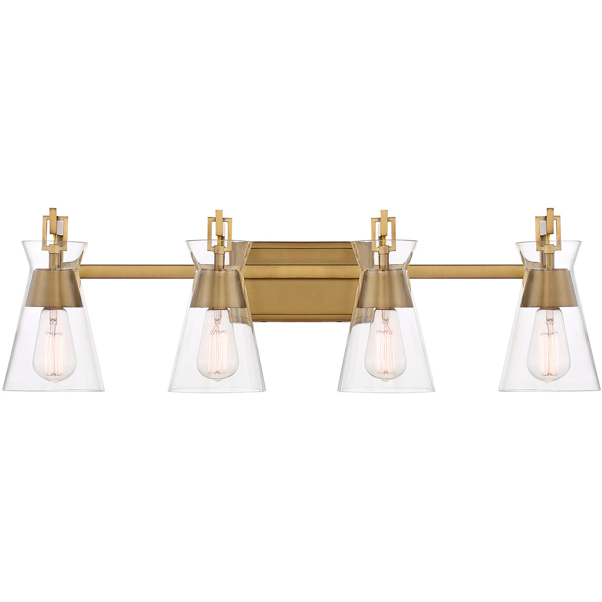 Lakewood 4-Light Bathroom Vanity Light in Matte Black