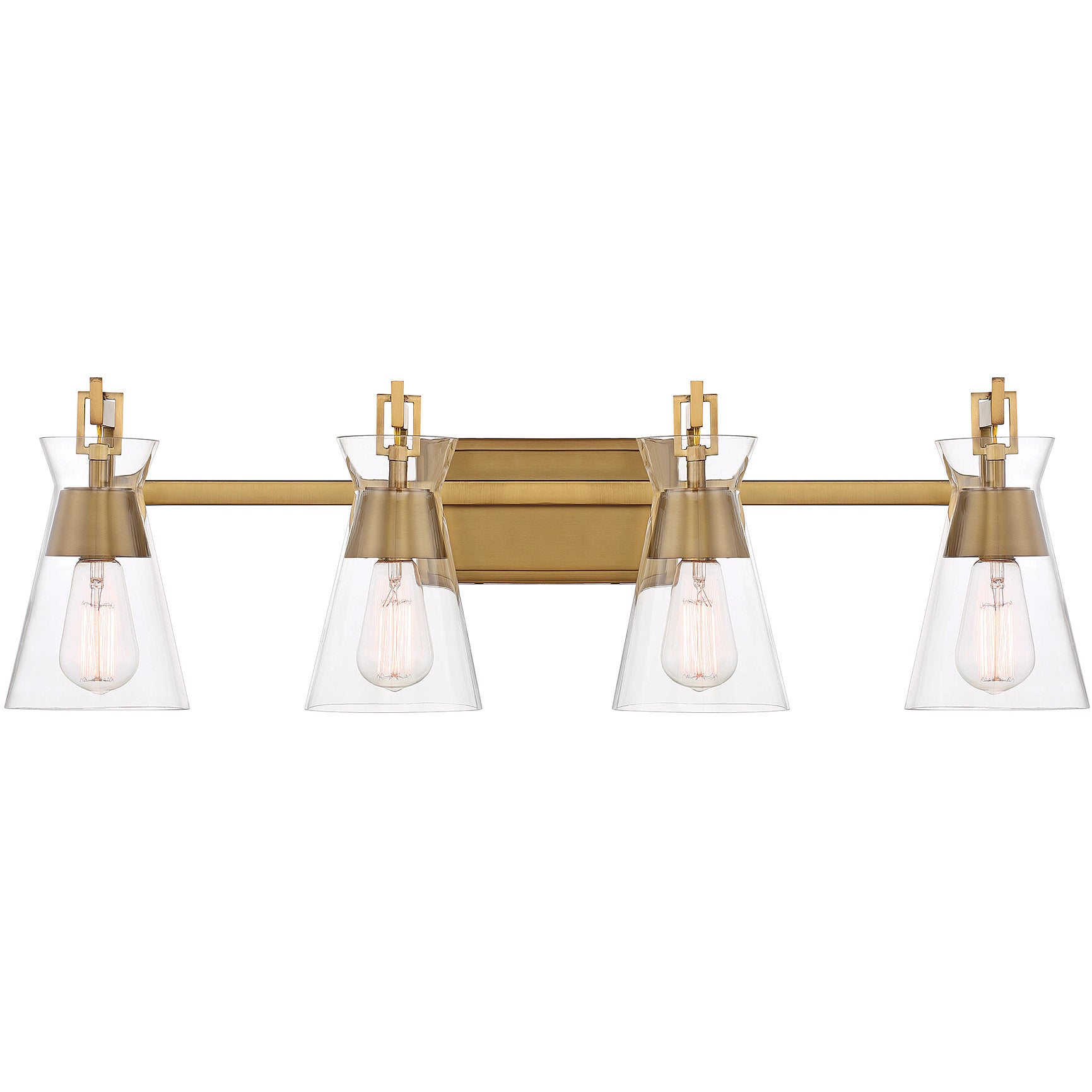 Lakewood 4-Light Bathroom Vanity Light in Matte Black