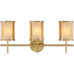 Camden 3-Light Bathroom Vanity Light in Warm Brass