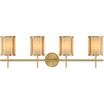 Camden 4-Light Bathroom Vanity Light in Warm Brass