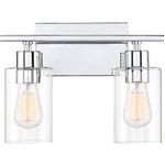Lambert 2-Light Bathroom Vanity Light in Polished Chrome
