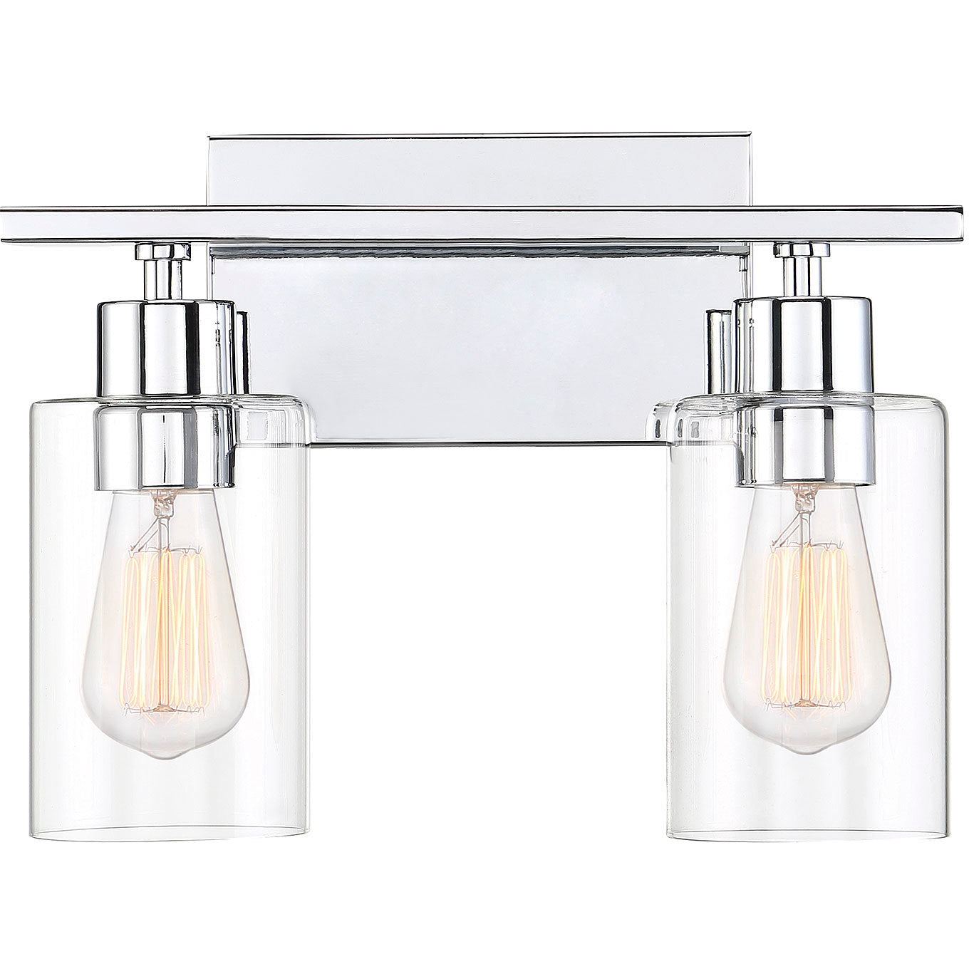 Lambert 2-Light Bathroom Vanity Light in Polished Chrome