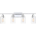 Lambert 4-Light Bathroom Vanity Light in Polished Chrome