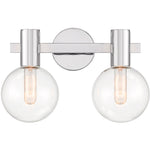 Wright 2-Light Bathroom Vanity Light in Matte Black