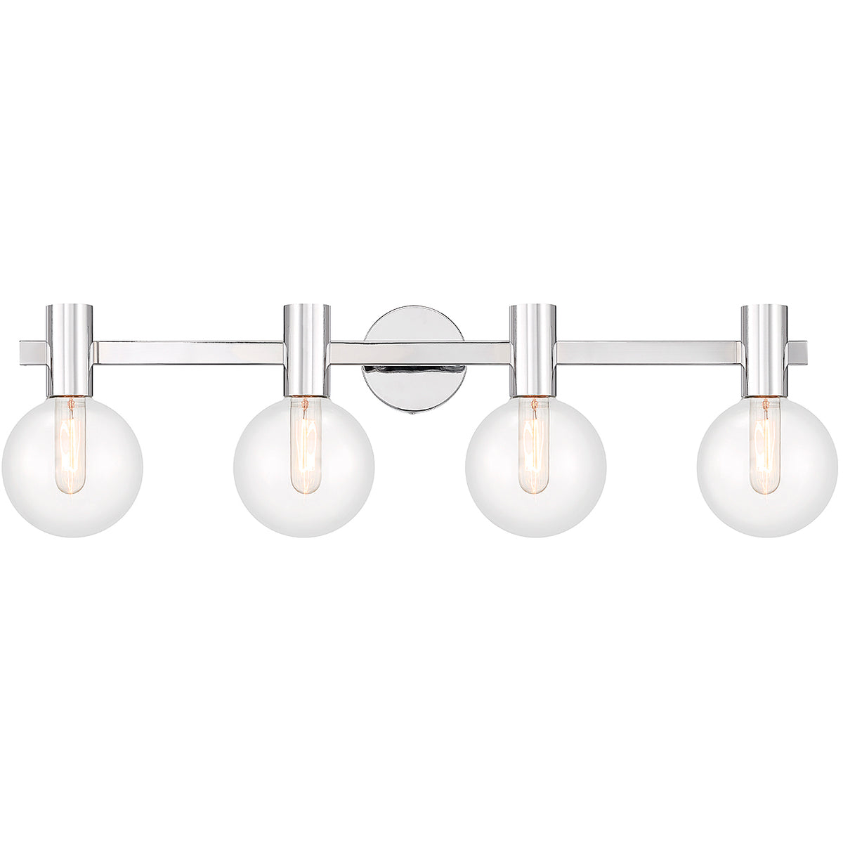 Wright 4-Light Bathroom Vanity Light in Matte Black