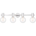 Wright 4-Light Bathroom Vanity Light in Matte Black