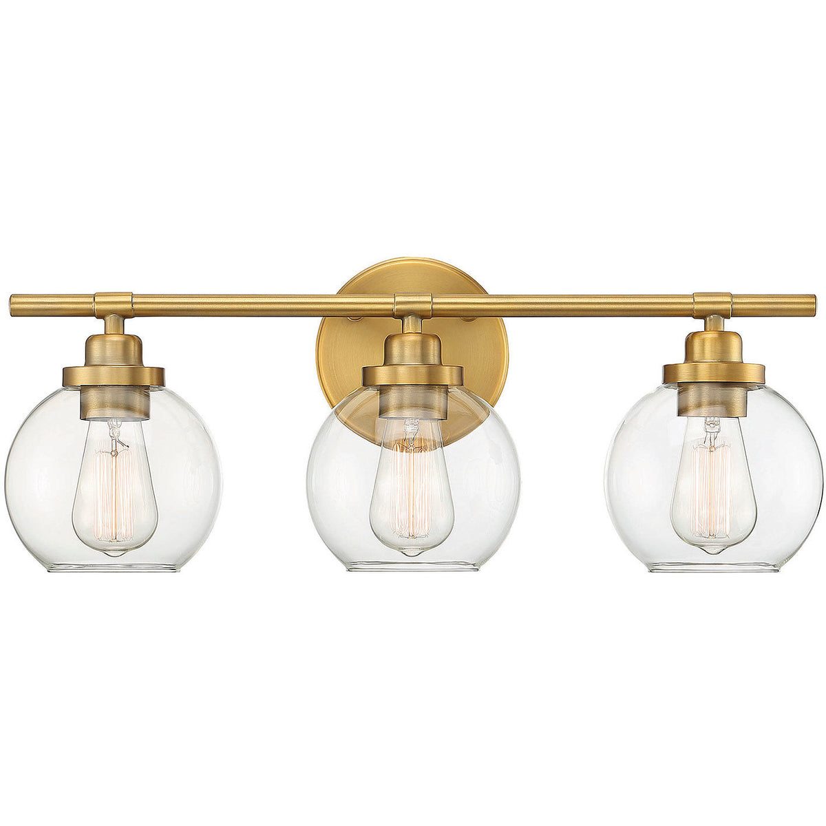 Carson 3-Light Bathroom Vanity Light in Matte Black