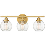 Carson 3-Light Bathroom Vanity Light in Matte Black