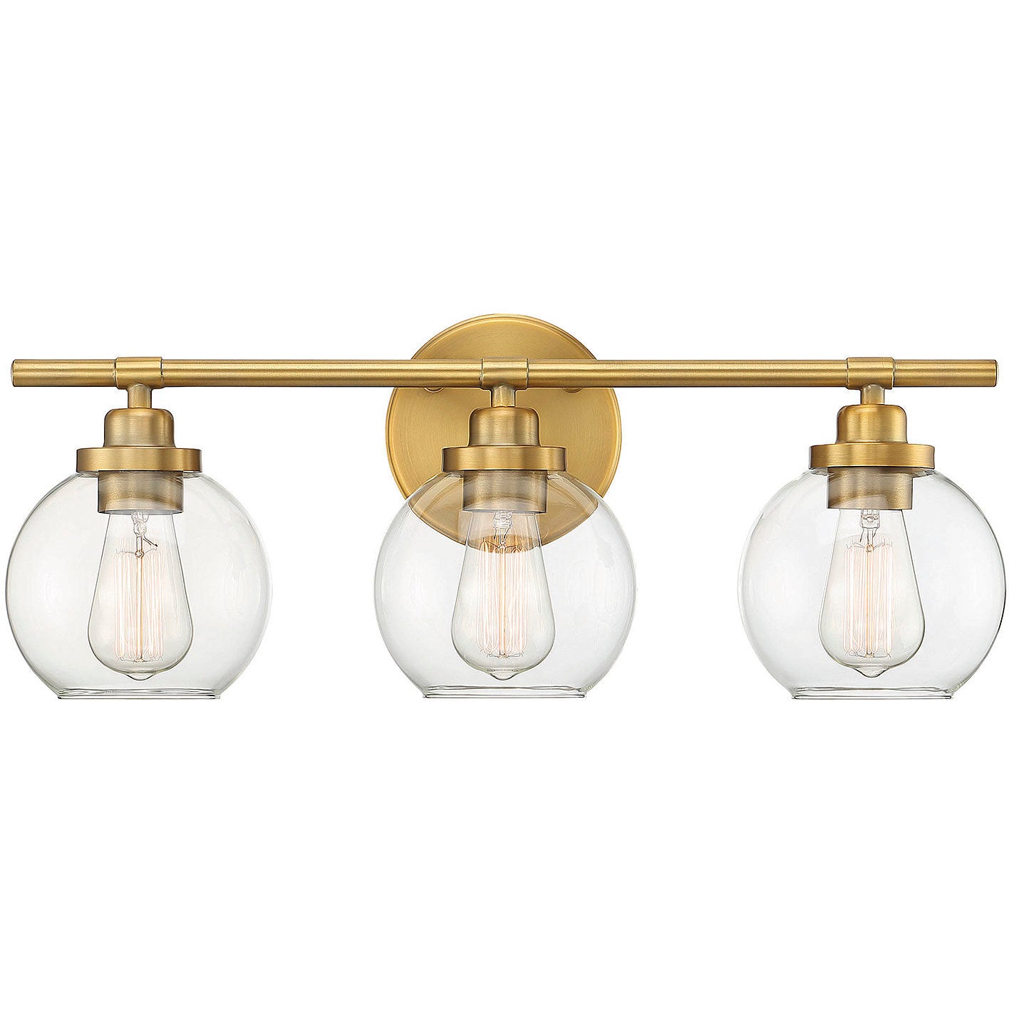 Carson 3-Light Bathroom Vanity Light in Matte Black