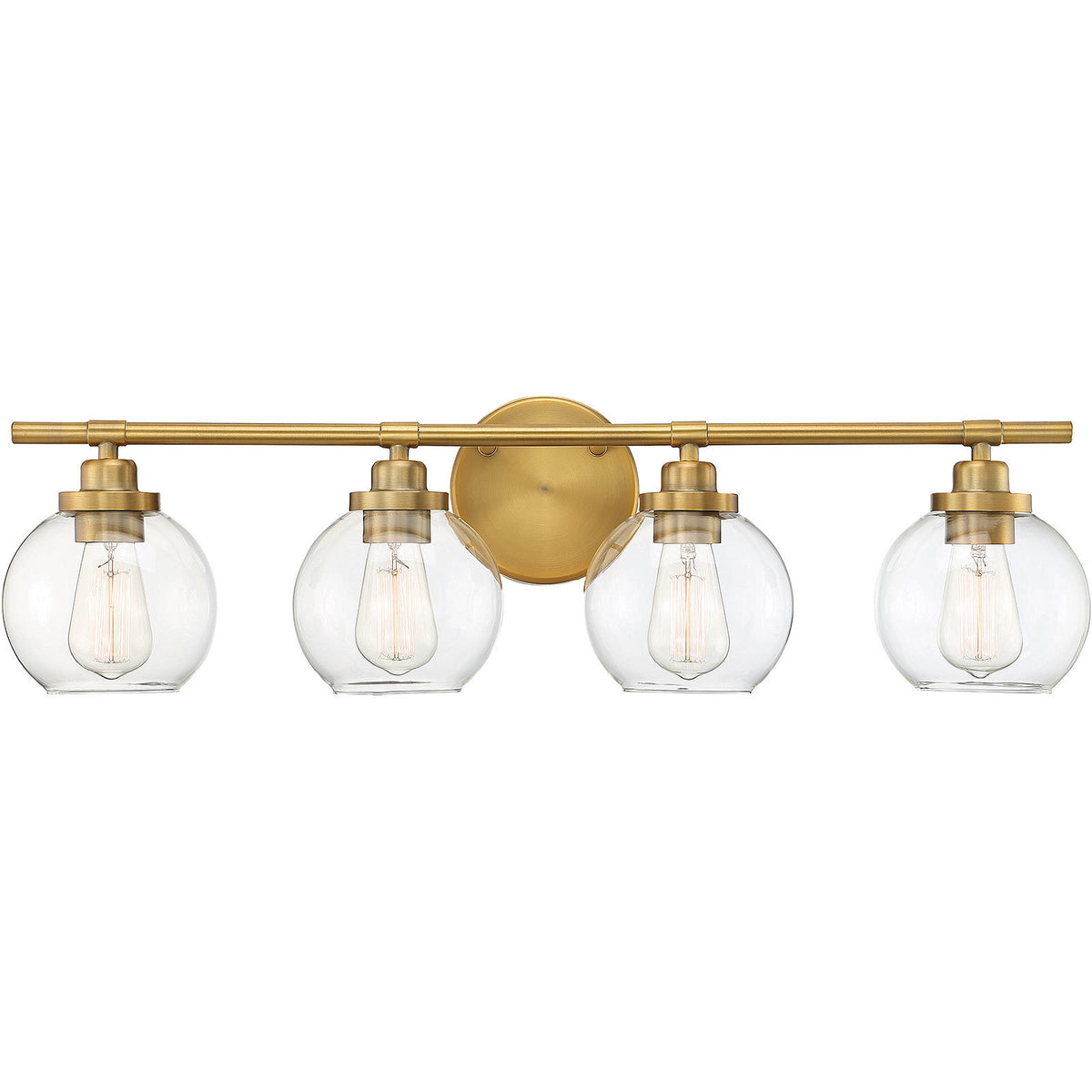 Carson 4-Light Bathroom Vanity Light in Matte Black