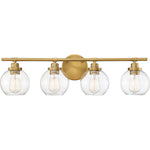 Carson 4-Light Bathroom Vanity Light in Matte Black