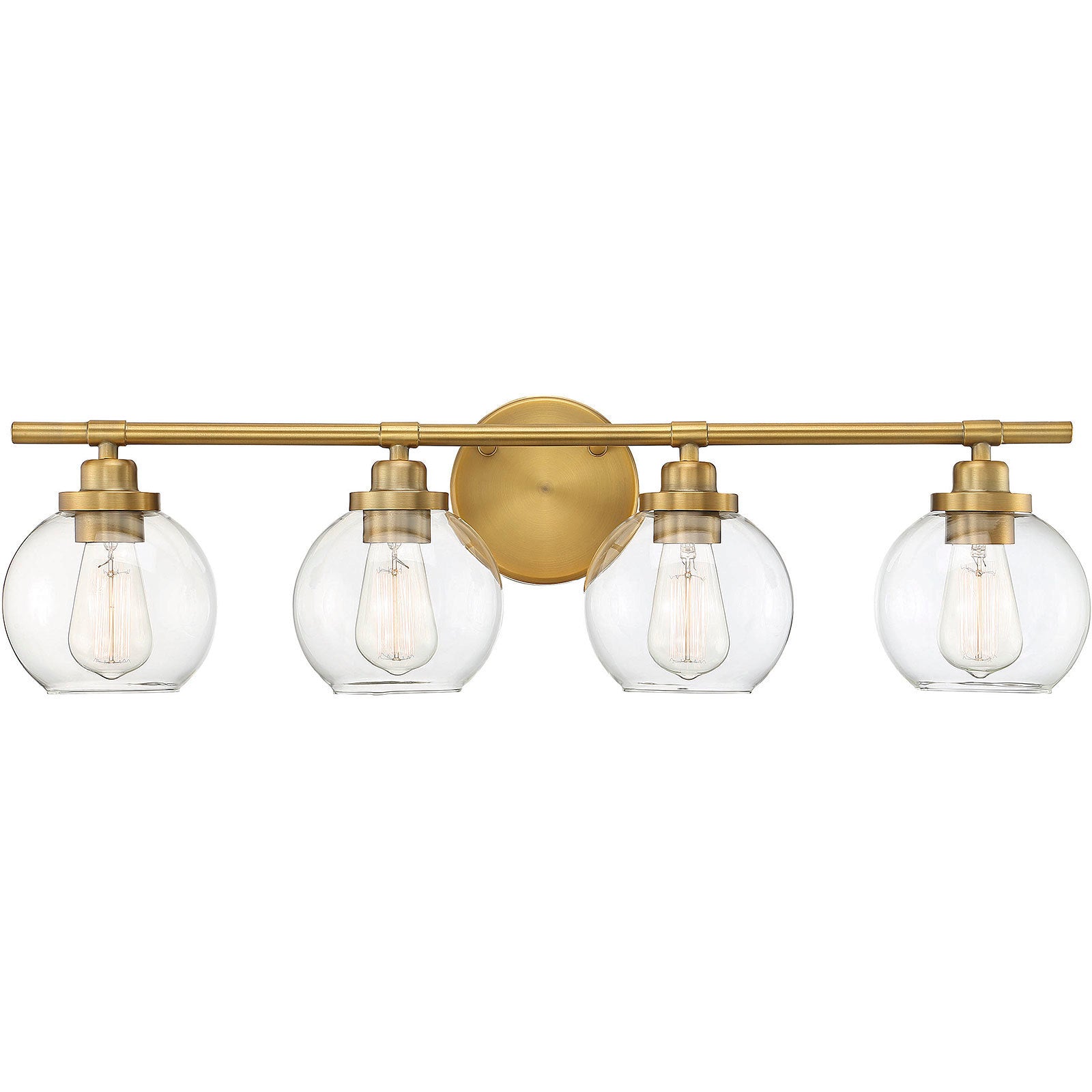 Carson 4-Light Bathroom Vanity Light in Matte Black