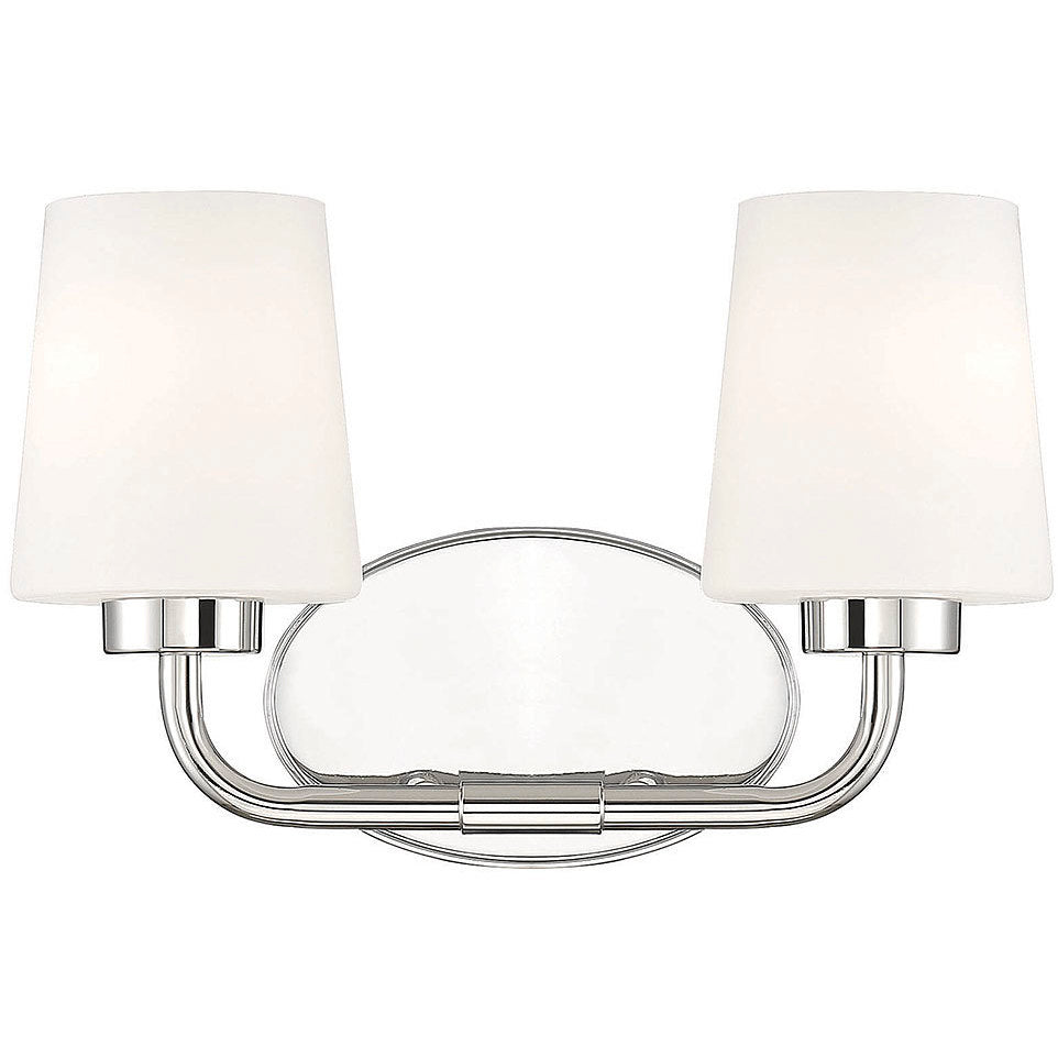 Capra 2-Light Bathroom Vanity Light in Warm Brass