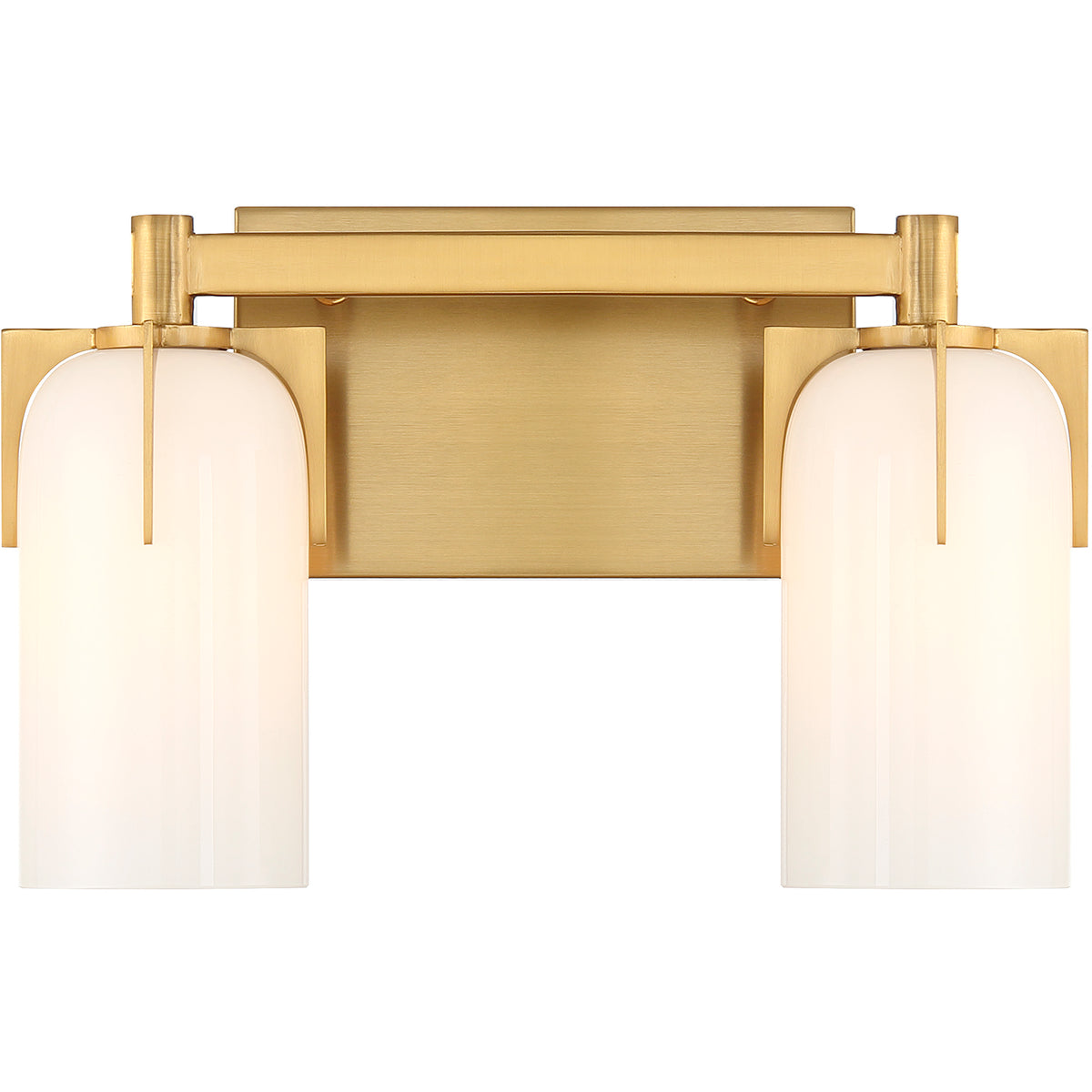 Caldwell 2-Light Bathroom Vanity Light in Matte Black