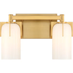 Caldwell 2-Light Bathroom Vanity Light in Matte Black