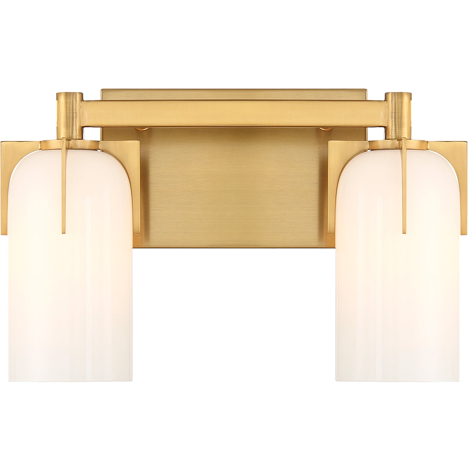 Caldwell 2-Light Bathroom Vanity Light in Matte Black