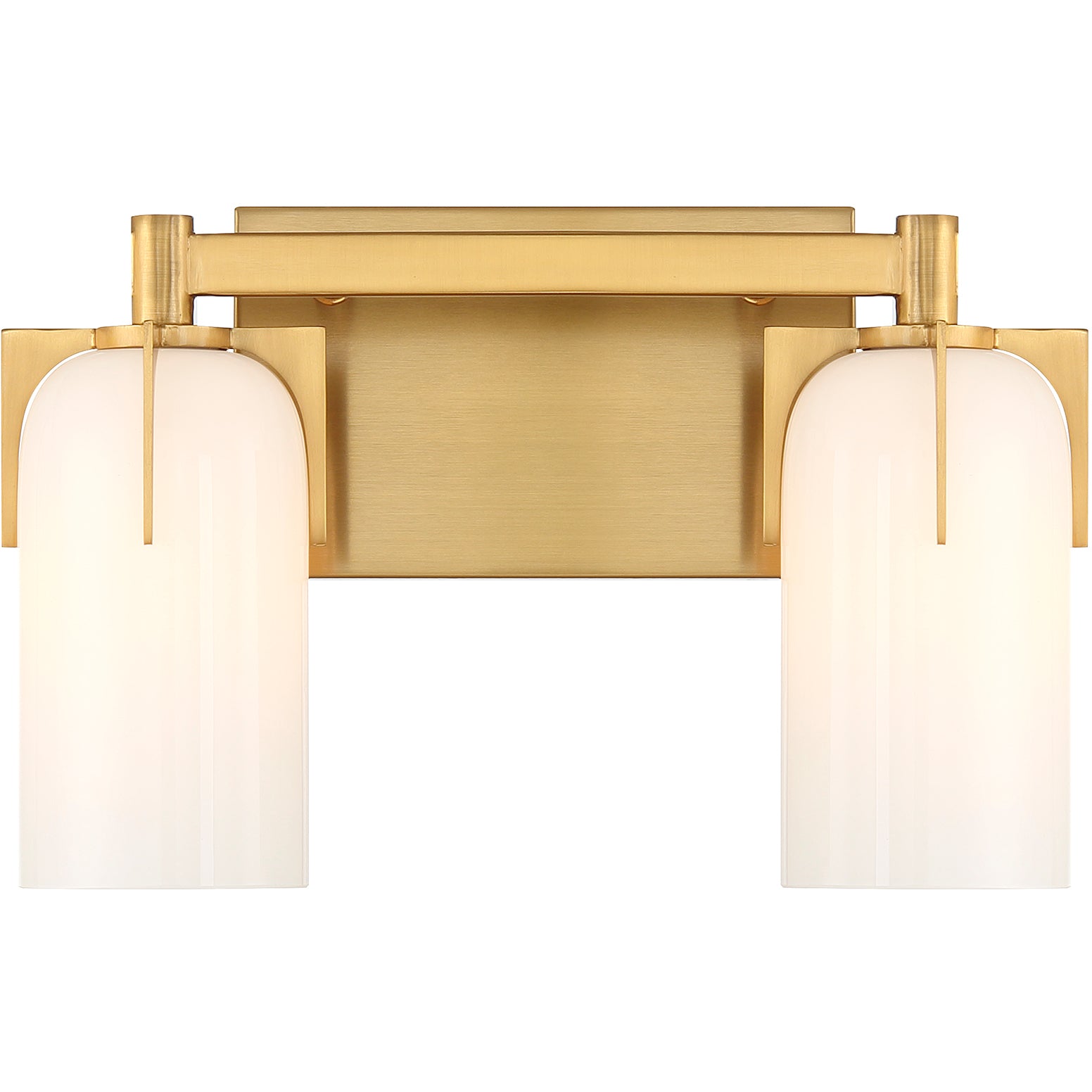 Caldwell 2-Light Bathroom Vanity Light in Matte Black